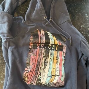 Men's So-Cal Aeropostale Multi-Color Hoodie Sweatshirt Size Large